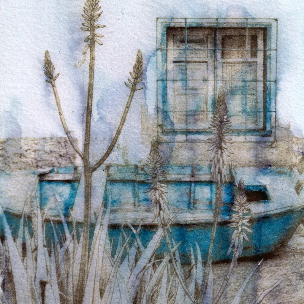Blue Boat Dreaming of Sea